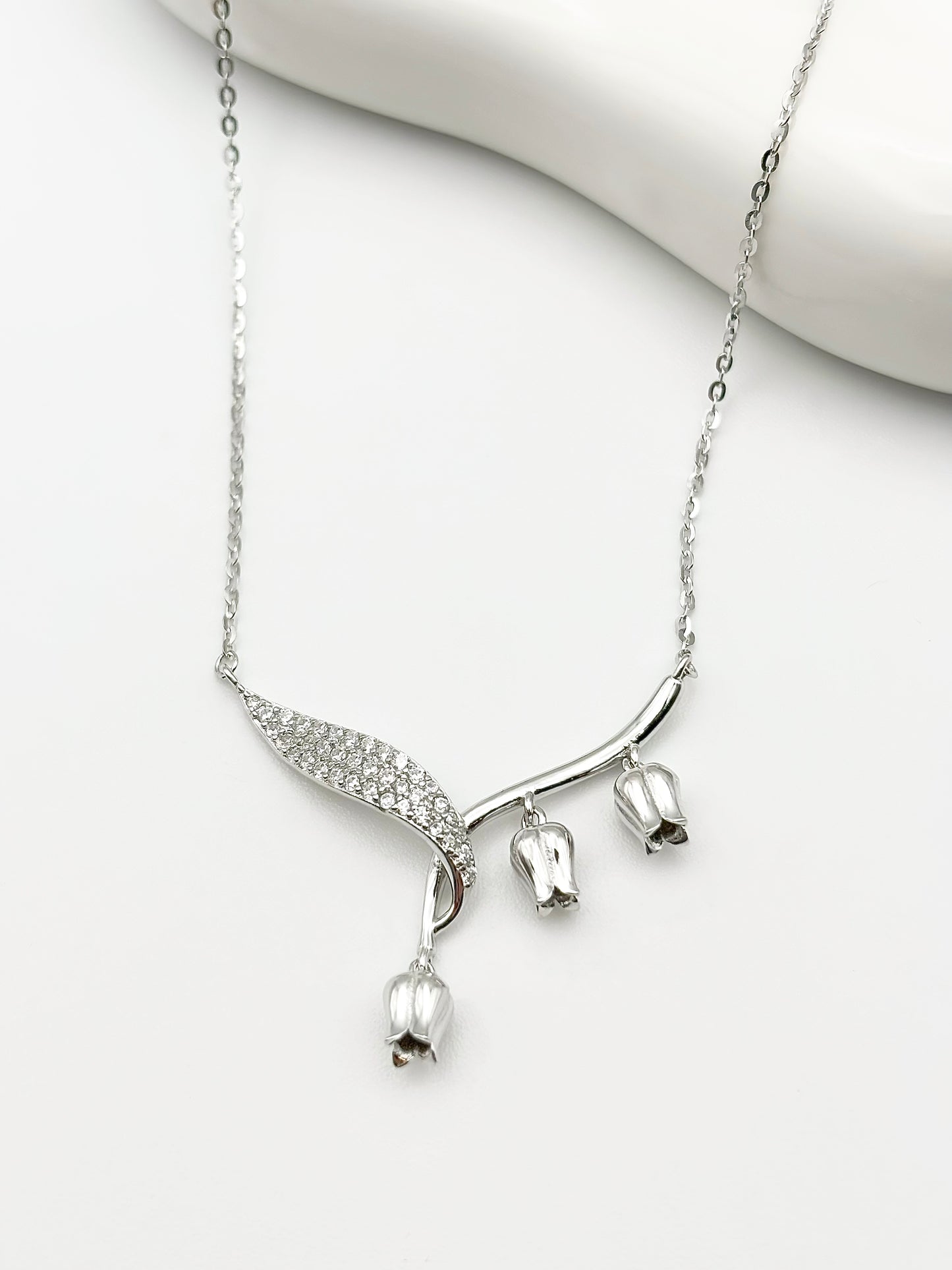 Lily Elegance 925 Silber Halskette